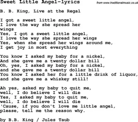 Sweet Little Angel Un himno del blues que combina la melancolía de la guitarra slide con la pasión del canto áspero